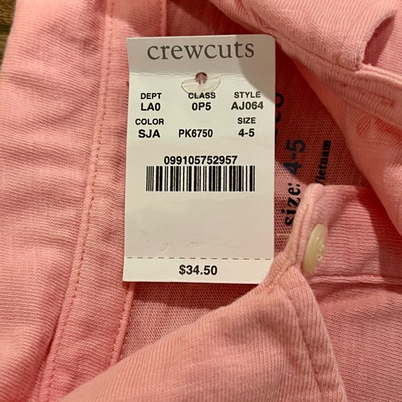 NWT J. Crew Crewcuts Boys Polo Shirt, Size 4-5 - Picture 6 of 6